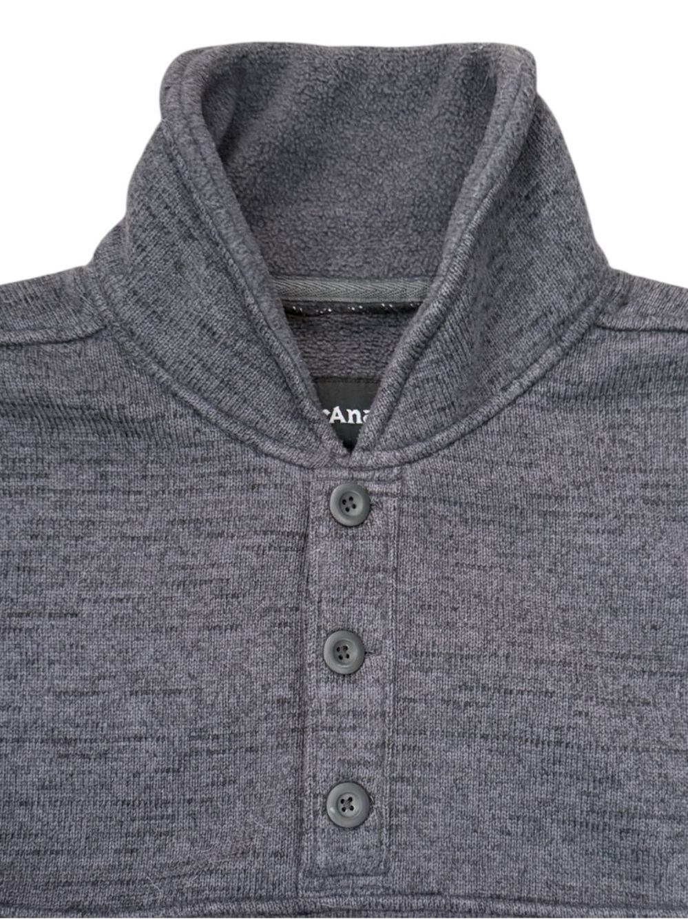 prAna Polartec Tri Thermal Threads Henley Large Charcoal Gray Pullover Outdoor - Picture 4 of 13